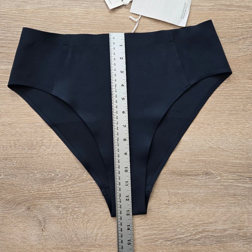 COS High-Waisted Bikini Briefs NWT Womens (Navy) Ink Blue Size 8 New With Tags - Picture 7 of 16